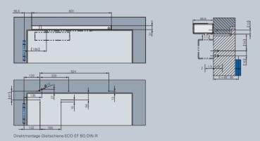 ECO Gleitschiene EF BG - RAL 9016